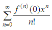 Maclaurin series formula