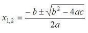 roots of quadratic roots