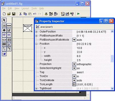 modifying the properties of an axes button