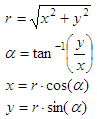 coordinate conversion formulas