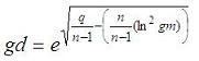 geometric deviation formula